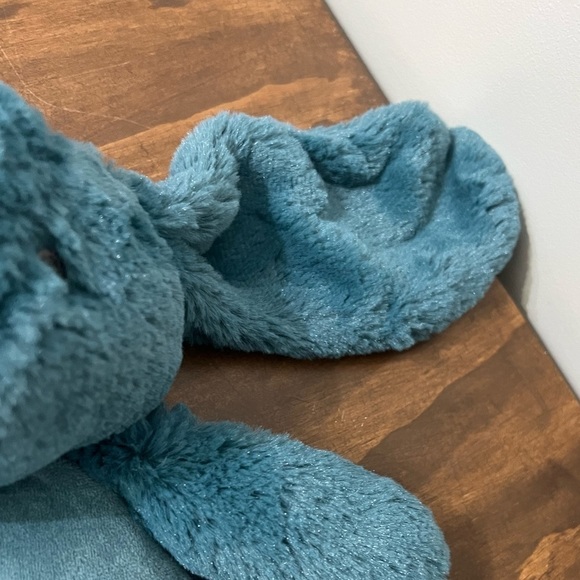 O.B. Designs Banjo Bunny dark teal/blue Plush Lovey Blankie toy Easter NWOT - Picture 5 of 10